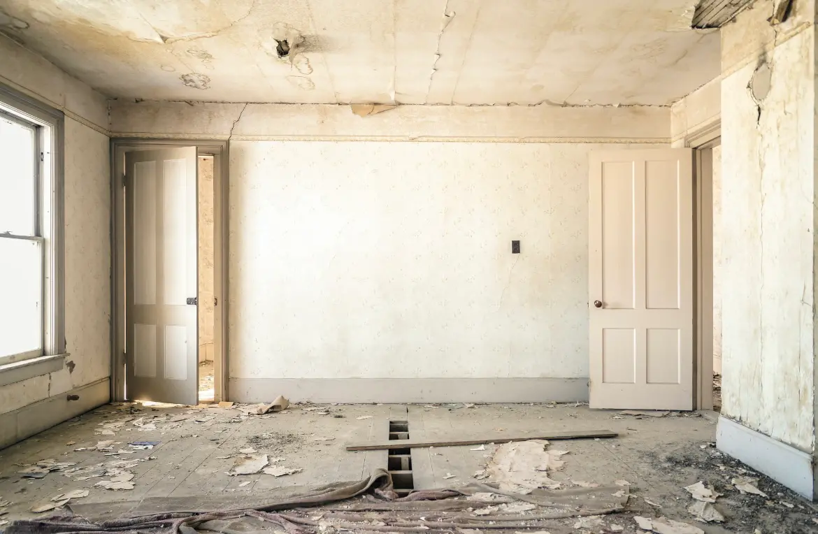 Waste disposal crew managing a cleanout project in Newport